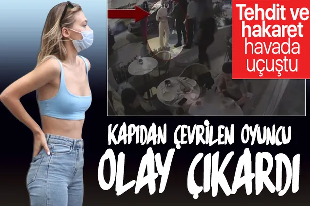 Oyuncu Melisa Döngel arkadaşlarıyla gittiği kafeye alınmayınca olay çıkardı! İşte o anlar...-1