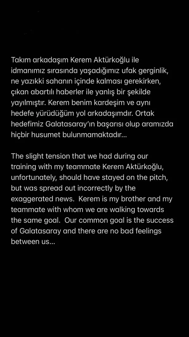 Galatasaray antrenmanında kavga: Kerem Aktürkoğlu ve Van Aanholt birbirine girdi-6