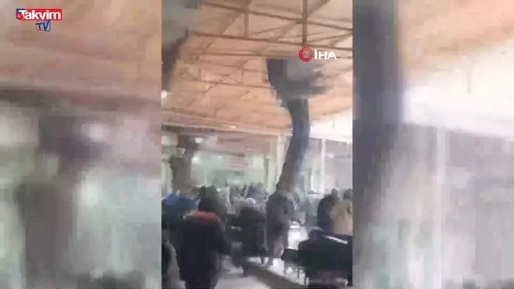 Kahvehane kavgası kameralarda!