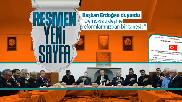 Başkan Erdoğandan Alevi-Bektaşi Kültür ve Cemevi Başkanlığı mesajı!