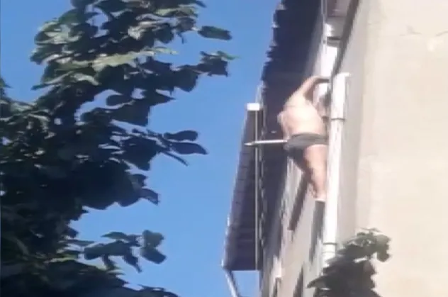İstanbul'da akılalmaz olay! Yarı çıplak şekilde camdan sarkıp yardım istedi