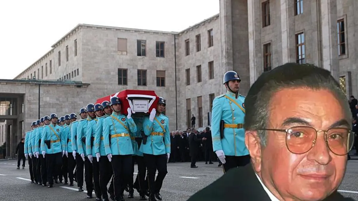 Meclis'te tören: Eski bakan Nahit Menteşe son yolculuğuna uğurlandı