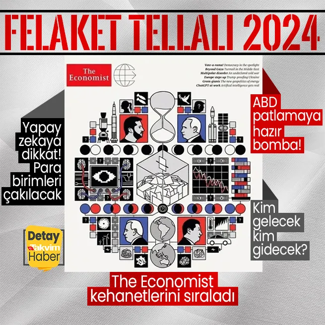 Kaos tetikçisi The Economist 2024teki felaket kapağını yayınladı: 11 yıl sonra gerçekleşen kanlı komplo teorisi | Yapay zeka ve para birimleri