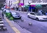 Bahçelievler'deki patlamanın görüntüsü ortaya çıktı! Varil bomba gibi patladı