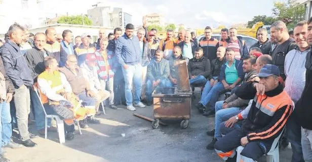 Yine CHP yine çöp! CHP’li Maltepe Belediyesi’nde temizlik işçileri eylemde sokaklar çöp içinde