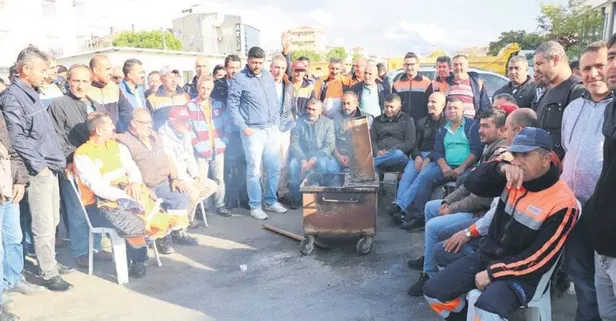 Yine CHP yine çöp! CHP'li Maltepe Belediyesi'nde temizlik işçileri eylemde sokaklar çöp içinde