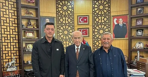 Mesut Özil’den Devlet Bahçeli’ye ziyaret... Makamında ağırladı