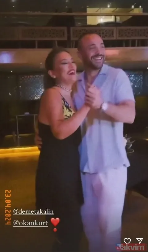 Demet Akalın ve Okan Kurt aşka geldi! Doğum gününde el ele verip dans ettiler! O anları Esra Balamir paylaştı... - 5