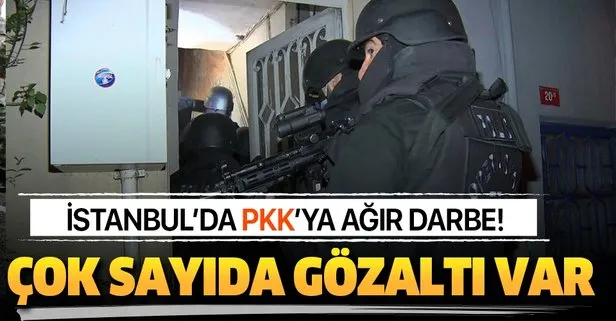 İstanbul’da PKK’ya dev operasyonu: Çok sayıda gözaltı var