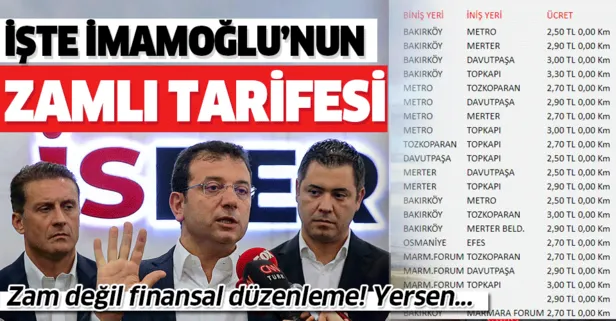 İşte İmamoğlu'nun zamlı tarifesi! İstanbul'da minibüs ve dolmuşların yeni ücretleri belli oldu