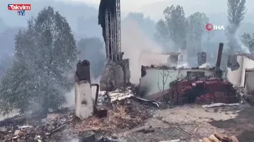 Bilecik'te 3 gündür devam eden yangın yağmurun etkisiyle kısmen kontrol altına alındı
