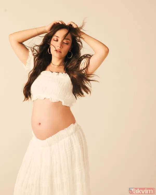 Doğum için gün sayan Zeynep Tuğçe Bayat’tan karnı burnunda pozlar! Cansel Elçin ile 4 yıl önce evlenmişti! - 6