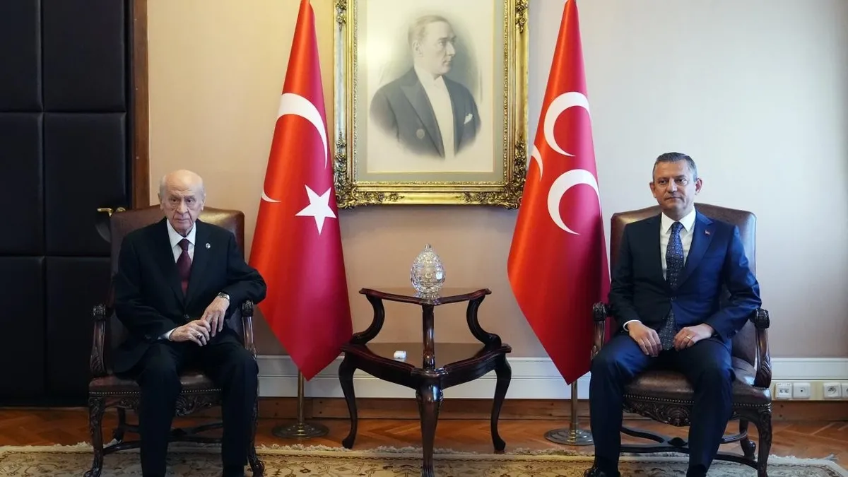 MHP Lideri Bahçeli, CHP'nin Özgür Özel ile Görüştü