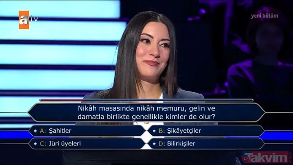 Kim Milyoner Olmak İster'de Kenan İmirzalıoğlu sordu: Mesleği 'Kaşmerlik' olan biri nerede çalışır? - 20