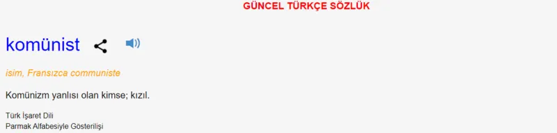 Komünist Ne Demek? Komünist Kelimesinin TDK Sözlük Anlamı Nedir?-1