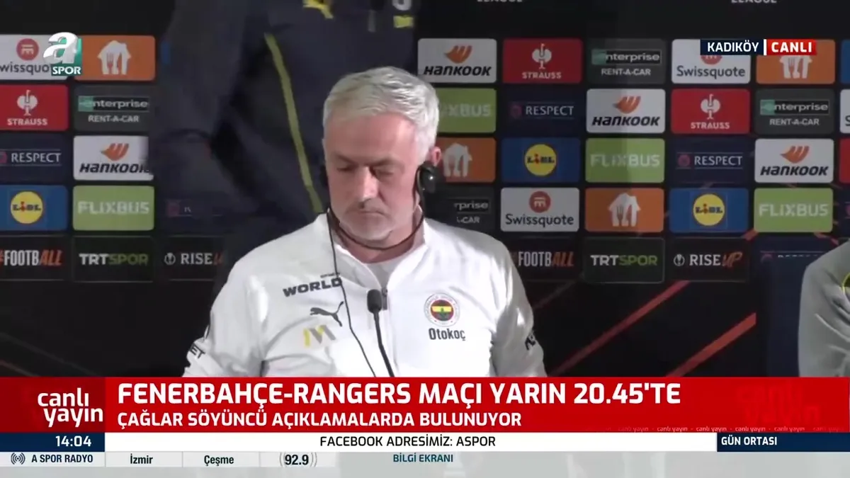 Jose Mourinho Glasgow Rangers maçı öncesi konuştu