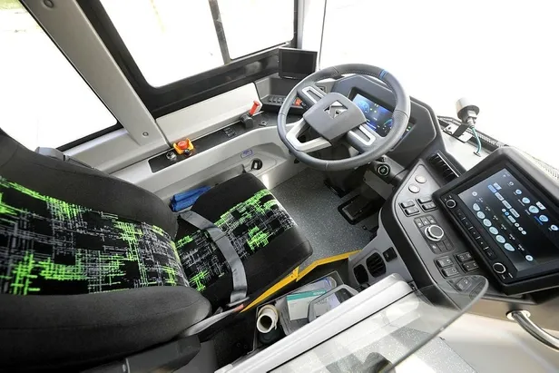 Başkan Erdoğan'ın test ettiği sürücüsüz elektrikli otobüs 'Otonom Atak Electric' Bursa'da tanıtıldı-5