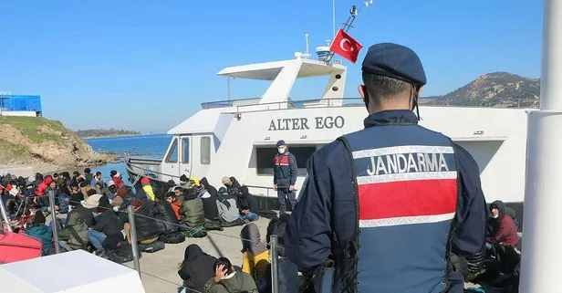 Son dakika: İzmir'de İHA destekli göçmen operasyonu: 226 göçmen ile 10 insan kaçakçısı yakalandı