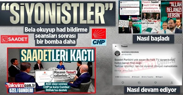AGD polemiği sonrası sular durulmuyor! Saadet Partisi’nden CHP yandaşı ’Ekremci’ Halk TV’ye bombardıman: İşbirlikçi, siyonist zihniyet