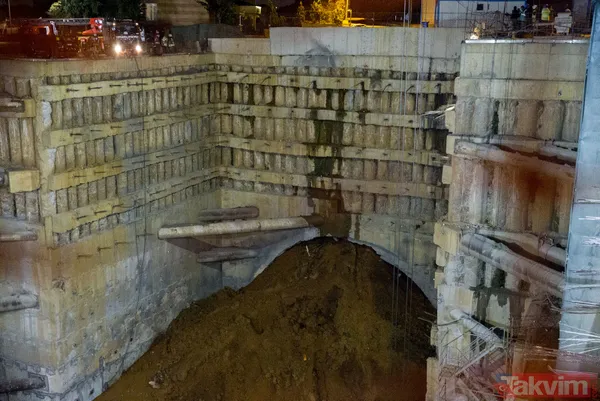 Ümraniye'de metro inşaatı yakınında göçük - 4