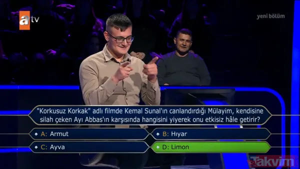 Kim Milyoner Olmak İster'de Cibutili Ladan stüdyoyu gülümsetti! "Eşim Esmerim Biçim Biçim dinletiyor" - 23