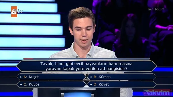 Kim Milyoner Olmak İster'de Fenerbahçe sorusu! Tuttuğu takımın rengini bilemedi veda etti! Kenan İmirzalıoğlu: 'Galatasaray mı sandın?' - 9