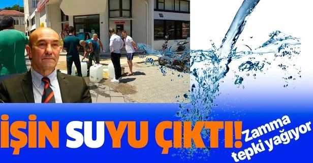 CHP’li İzmir Büyükşehir Belediyesi’nin su zammına tepki yağdı