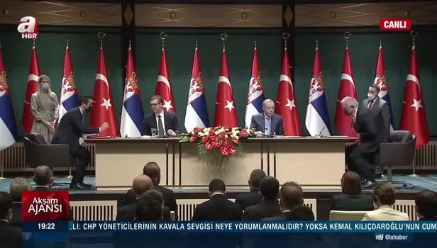 Başkan Erdoğan ve Sırbistan Cumhurbaşkanı Aleksandar Vucic’ten ortak açıklama
