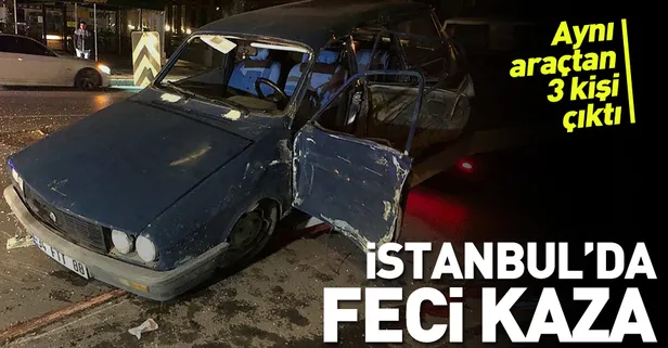 Kadıköy'de feci kaza! 2'si ağır 3 yaralı