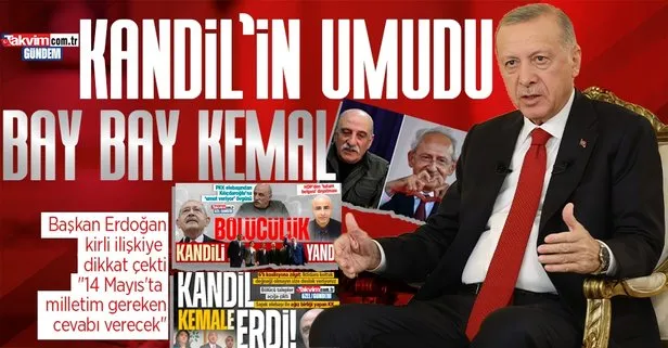 Başkan Erdoğan, Kandil’in Kılıçdaroğlu için ‘tutumu umut veriyor’ desteğine dikkat çekti!