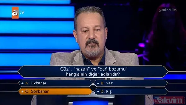 Kim Milyoner Olmak İster'de beyin yakan 200 bin TL'lik TDK sorusu! - 41