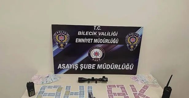 Bilecik'te bir eve kumar baskını!