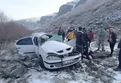 Ağrı’da araç şarampole yuvarlandı: 3 yaralı