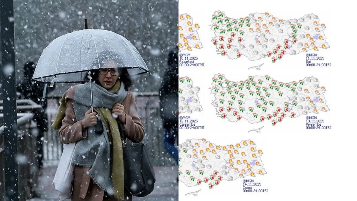 Kar ve don alarmı: Meteoroloji bu hafta için o illeri uyardı! Kış provası başlıyor! Sağanak ve soğuk hava dalgası kapıda
