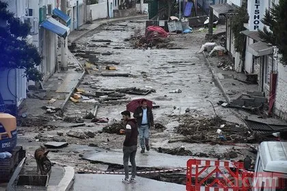 Sel felaketi sonrası Bodrum!