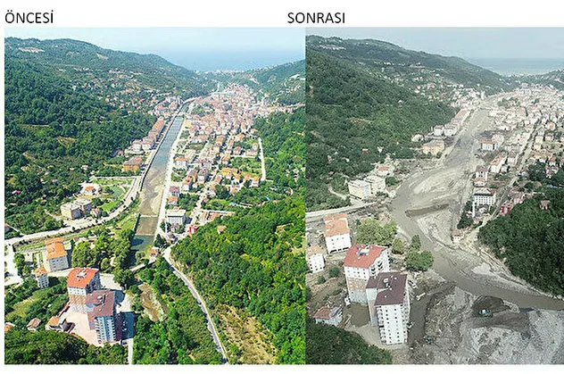Emniyet'ten Kastamonu Bozkurt'taki sel felaketiyle ilgili çarpıcı rapor! Nedenleri tek tek sıralandı! Felaketin öncesi ve sonrası