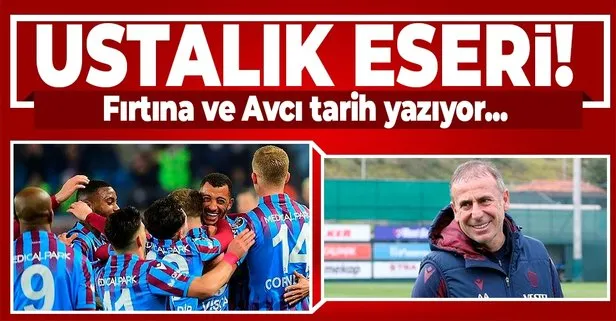 Ustalık eseri! Sadece Trabzonspor değil Abdullah Avcı da tarih yazıyor...