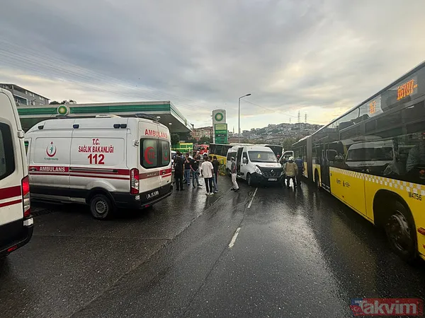 Avcılar'da facianın eşiğinden dönüldü: İETT otobüsü benzin istasyonuna daldı - 6