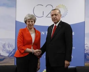 Başkan Erdoğan, May ile görüştü