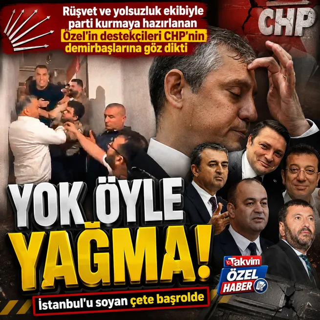 CHPden ayrılan Özgür Özel yeni partisini yolsuzluk ve rüşvet şüphelisi ekibiyle kuracak! Destekçileri il başkanlıklarını yağmadı