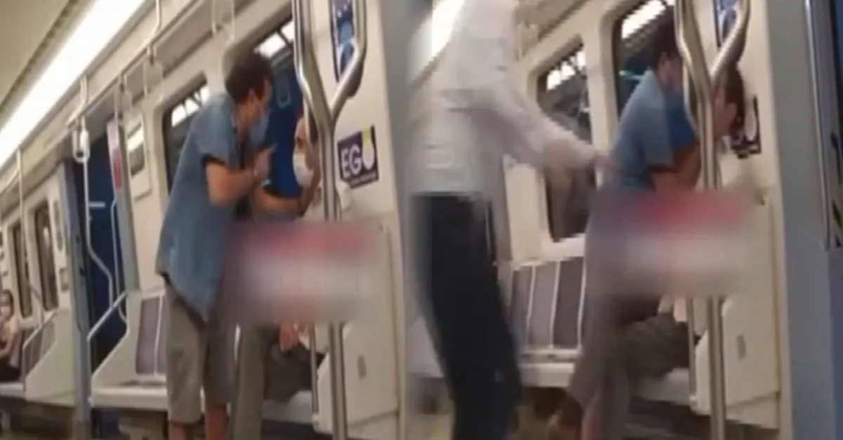 Ankara metrosunda şarkı kavgası! Aniden boğazına sarıldı