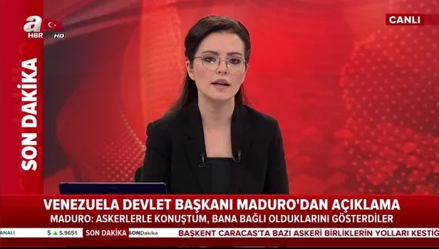 Venezuela'da darbe girişimi! Maduro'dan ilk açıklama