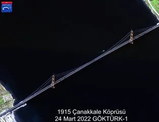 MSB paylaştı! GÖKTÜRK-1 uydusundan 1915 Çanakkale Köprüsü!