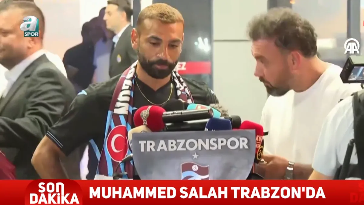 Muhammed Salah Trabzon'a indi! Havalimanında coşkulu karşılama