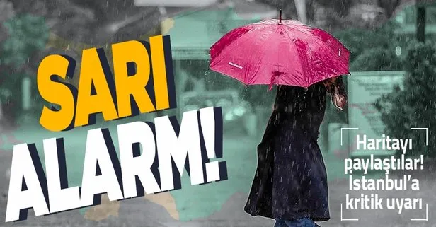 HAVA DURUMU | Meteorolojiden İstanbul’a sarı kodlu uyarı!