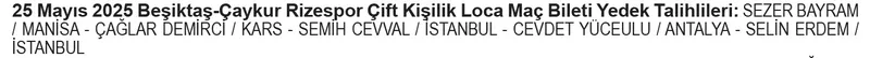 2 Nisan 2025 Papara BJK 3. Dönem Kampanyası çekiliş sonuçları açıklandı! ASİL-YEDEK isim listesi (Takvim Gazetesi)