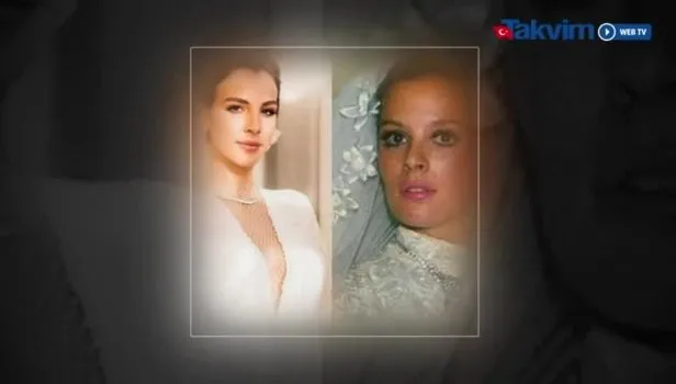 Hülya Koçyiğit'in torunu Aslışah Alkoçlar'ın gelinlikli hali aynı anneannesinin gençliği...