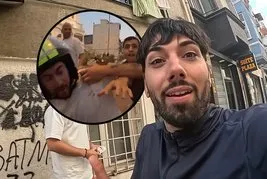 İspanyol YouTuber Tarlabaşı'nda kabusu yaşadı! 'Niye çekiyorsun' diyerek darp ettiler