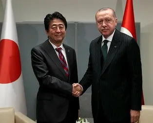Başkan Erdoğan Şinzo Abe ile görüştü