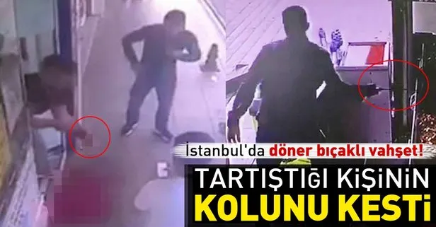 İstanbul’da vahşet! Tartıştığı kişinin kolunu döner bıçağıyla kesti